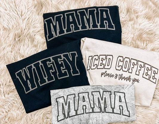 Puff Collection, Mama, Wifey, Iced Coffee