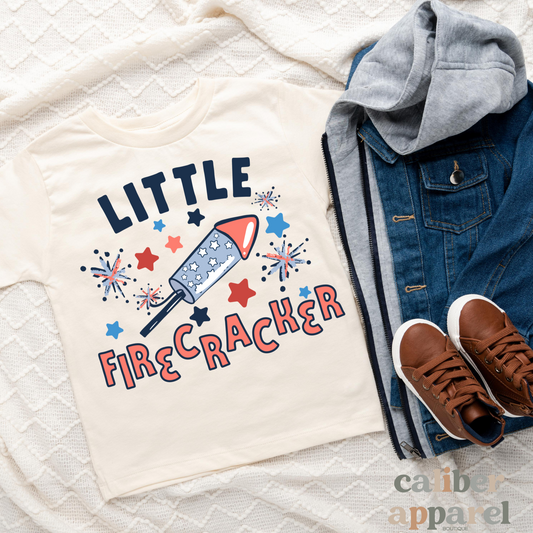 Little Firecracker, Funny 4th of July Graphic Tee