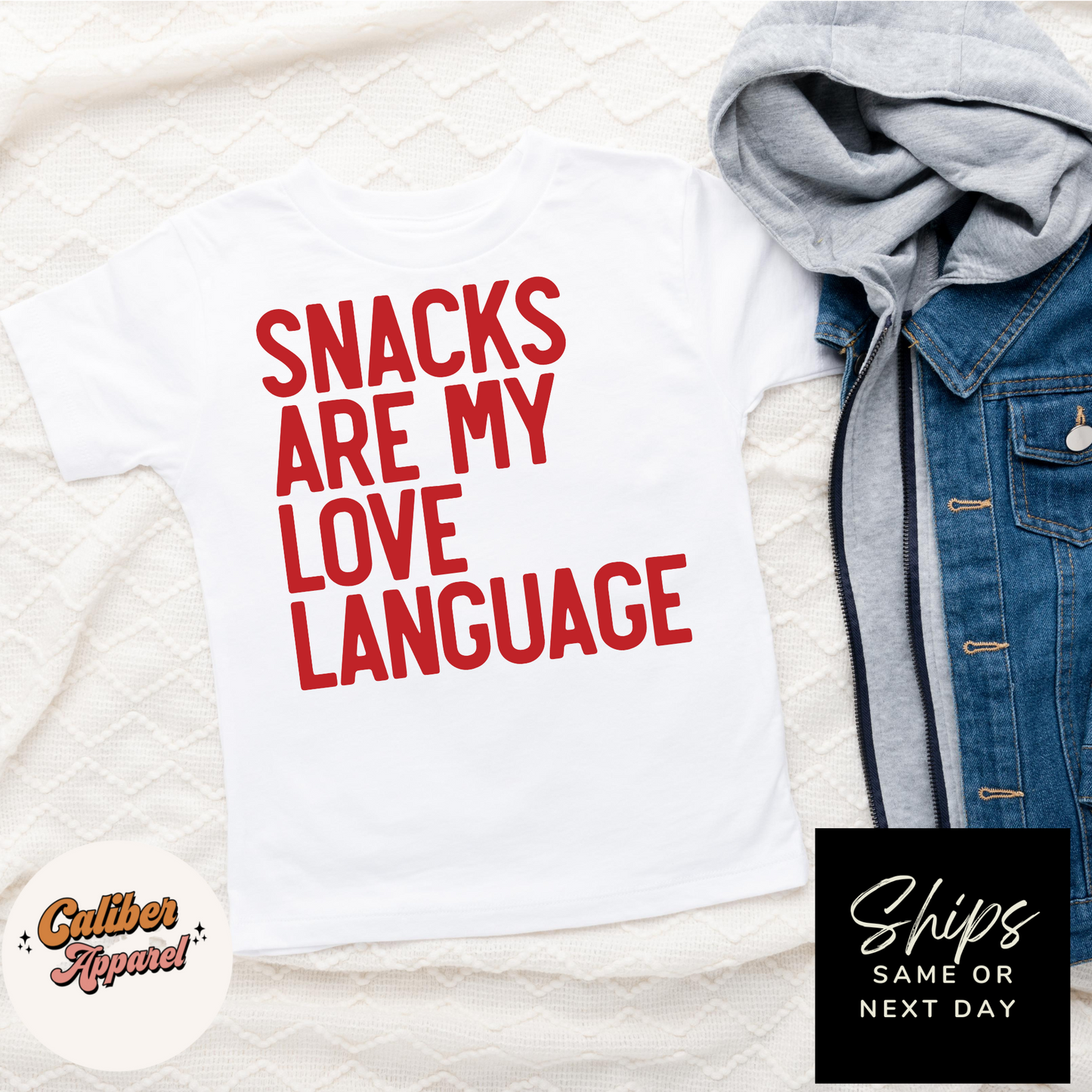 Snacks are my Love Language Kids Graphic