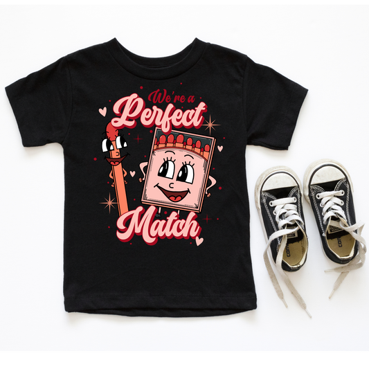 We're a Perfect Match, Cute Unisex Valentine's Tee