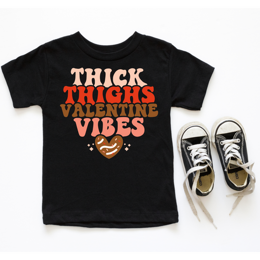Thick Thighs Valentines Vibes Tee